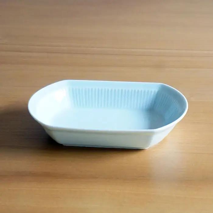 【白山陶器】【美しいレリーフ模様】よしず彫 煮付鉢 5ピース 青白釉 食器 小鉢 【波佐見焼】 [TA78] 波佐見焼