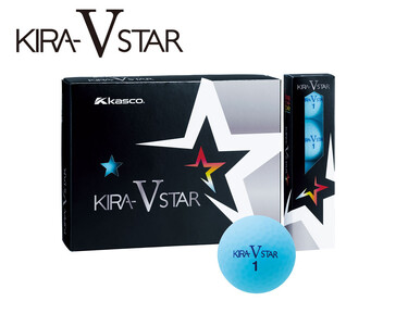 ゴルフボール KIRA STAR V 12球入 2ダース (計24球)【アクア】ゴルフ キャスコ kasco