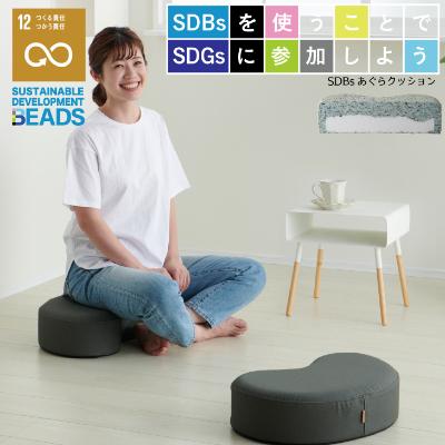 ふるさと納税 岡崎市 【ハナロロ】 サステナブル あぐらクッション (チャコールグレー)