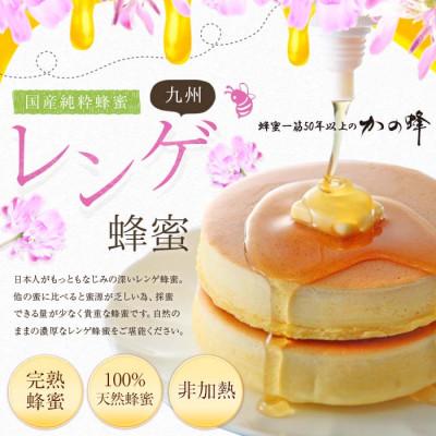 ふるさと納税 八女市 かの蜂の国産・九州レンゲ蜂蜜 1.2kg(600g×瓶2本) |  | 01