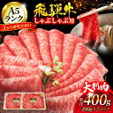 【ふるさと納税】【3回定期便】A5ランク 飛騨牛 しゃぶしゃぶ用 400g（200g×2）総計1,200g【有限会社マルゴー】牛肉 和牛 国産 [MBE067]