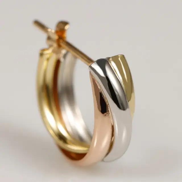 スリーカラー フープピアス medium /a0561mt
