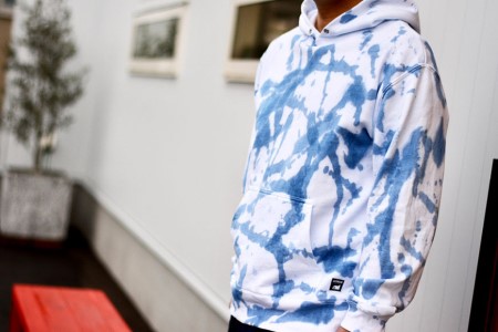 パーカー ASCENSION  藍染め アブストラクト パーカーB 1枚 ファッション 服 男性 メンズ 女性 レディース  M