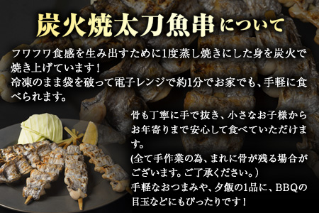 炭火焼 太刀魚串(骨抜き) 5本セット《30日以内に順次出荷(土日祝除く)》熊本県 葦北郡 津奈木町 平国丸 太刀魚