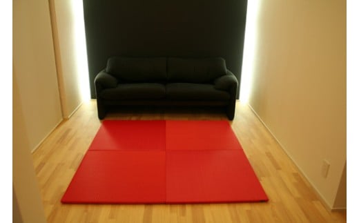 室内用置き畳【ta・tum（タタム）】　１枚　赤色  ／ 川村興産 畳 奈良県 御所市