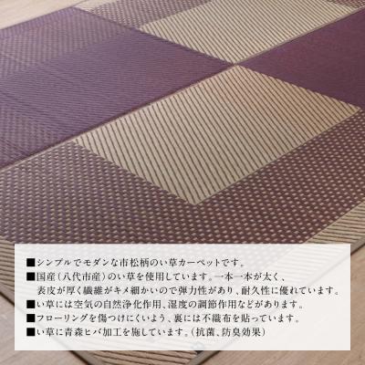 ふるさと納税 八代市 い草を使って織り上げたラグ『DXモーニング』191cm×250cm:ベージュ_022-6489 |  | 02
