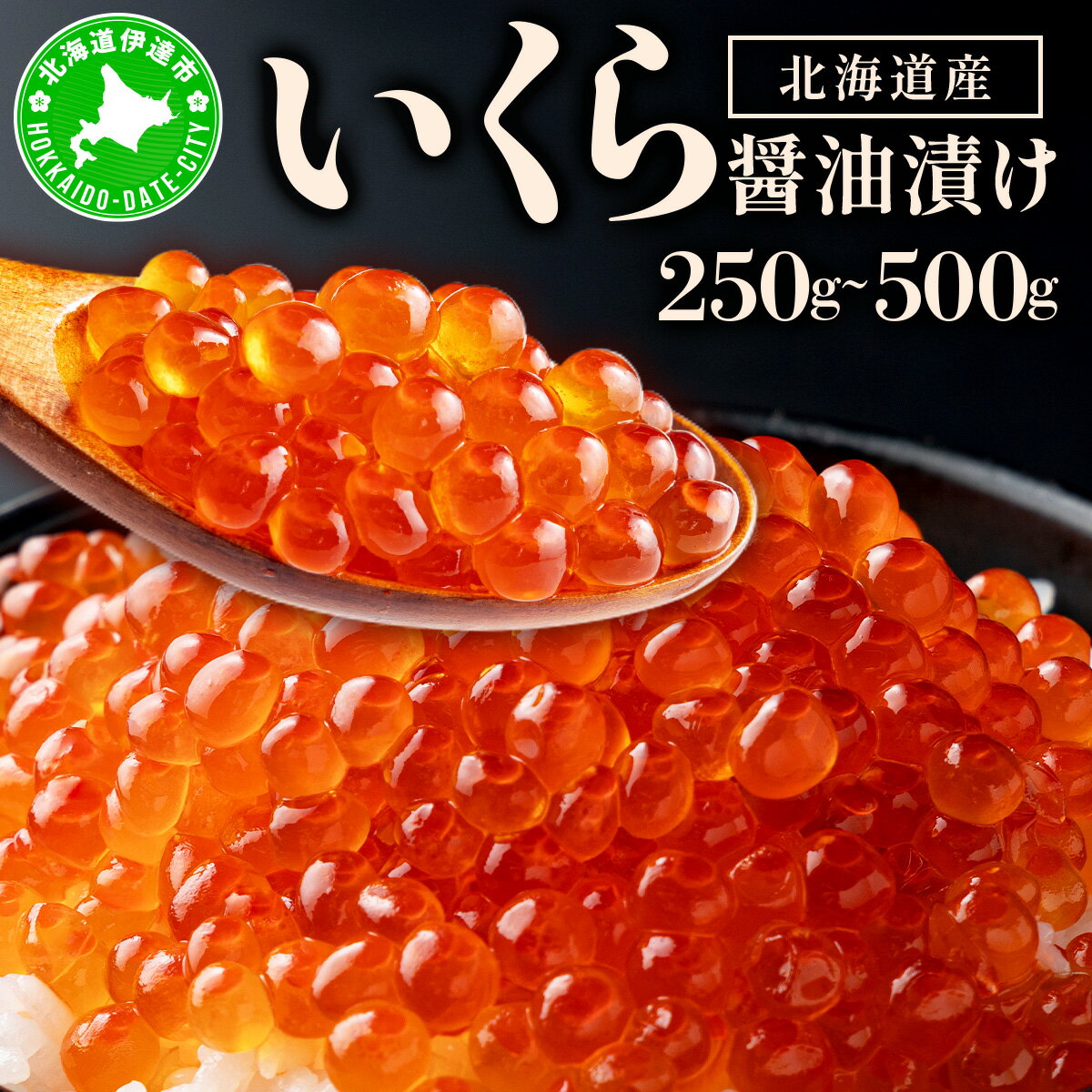 【ふるさと納税】＜選べる内容量＞イクラの醬油漬け 250g~500g