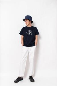 《2》メンズL　ミュージックTシャツ　NAVY