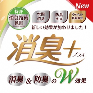 0025-10-05 【先行受付】 エリエール 消臭＋ トイレットティシュー ほのかに香るナチュラルクリアの香り コンパクトダブル 8ロール×12パック 96ロール 【11月上旬以降順次発送】　1.5