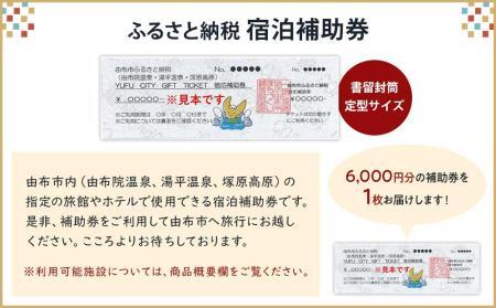 【由布市（湯布院、由布院、湯平、塚原高原）】ふるさと納税宿泊補助券6,000円分