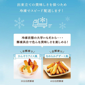 【6ヶ月定期便】らぽっぽファーム【工場直送】美腸大学いも2kg｜さつまいも 大学芋 芋 サツマイモ だいがくいも スイーツ お菓子 冷凍 美腸大学芋 人気 送料無料 茨城県 行方市 らぽっぽファーム（