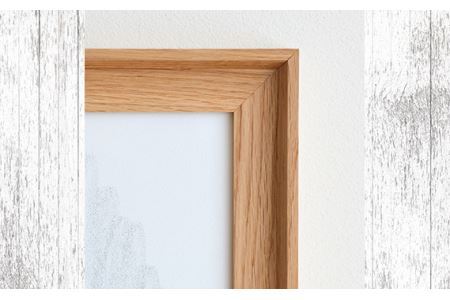 No.603-02 府中市の家具　FRAME　VALLE　A3サイズ　オーク