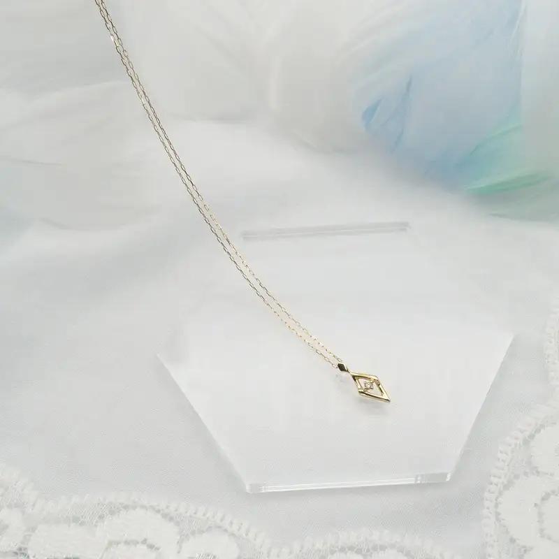 K18 0.01ct ダイヤモンド ペンダントネックレス HH-019746 SWBT013-k18