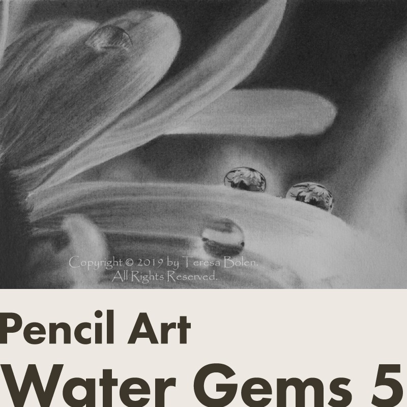 鉛筆画 Water Gems 5
