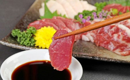 【定期便12か月】 あか牛 ヒレ肉 800g (6枚前後) 馬刺し 200g ( 赤身 100g 霜降り 50g たてがみ 50g) 食べ比べ セット