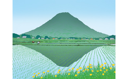 「春峰」【 版画 額付 小川手漉和紙 小暮真望 東松山 埼玉県 】