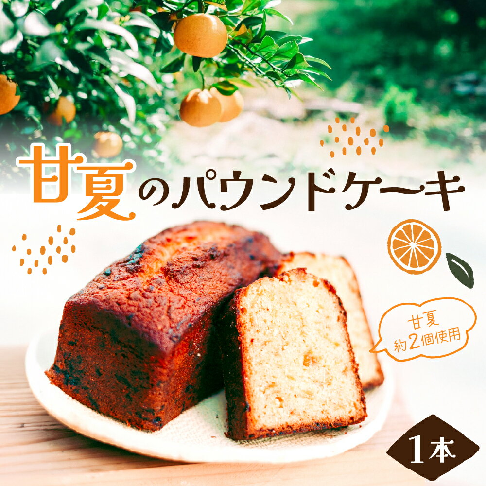 【ふるさと納税】甘夏のパウンドケーキ / 焼菓子 ケーキ 洋菓子 みかん 柑橘 スイーツ ティータイム お取り寄せ ふんわりしっとり 広島県 呉市