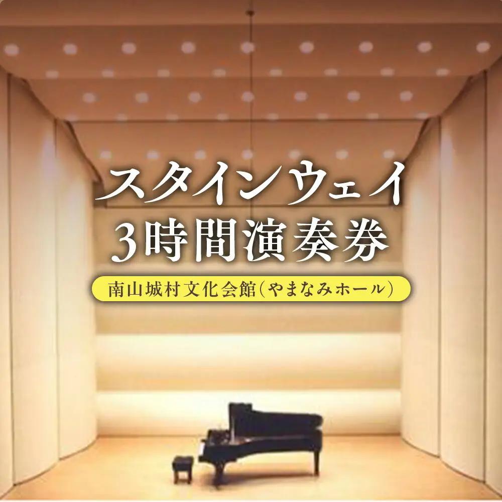 スタインウェイ フルコンサートピアノ 3時間 演奏券 今日からあなたもピアニスト！ ピアノ 演奏 体験 利用券 京都 南山城村 