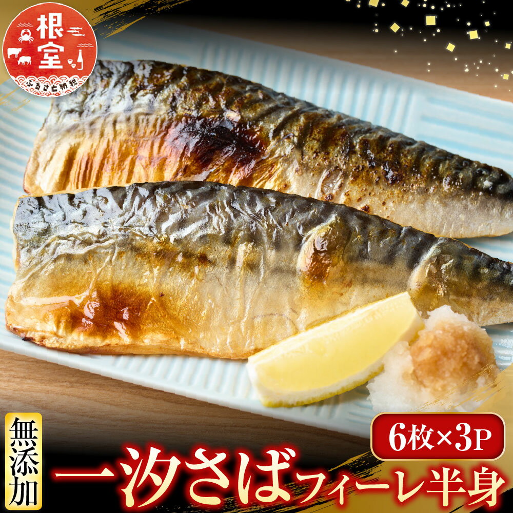 【ふるさと納税】 一汐さば半身 6 枚 × 3P 鯖 サバ 魚 さかな サカナ お取り寄せ グルメ 海鮮 半身 焼き魚 北海道 根室市 ふるさと納税 A-11095