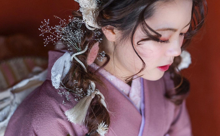 【憧れの十三参り】満12歳のお嬢様 振袖一式お出かけプラン ▼ 着物 式 お祝い 写真 撮影 記念 桂川町/studio.FELIZ [ADBU002]