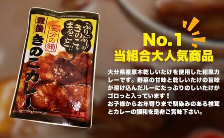 豊後きのこカレー＋豊後きのこめし＋椎茸海苔160g | 津久見市
