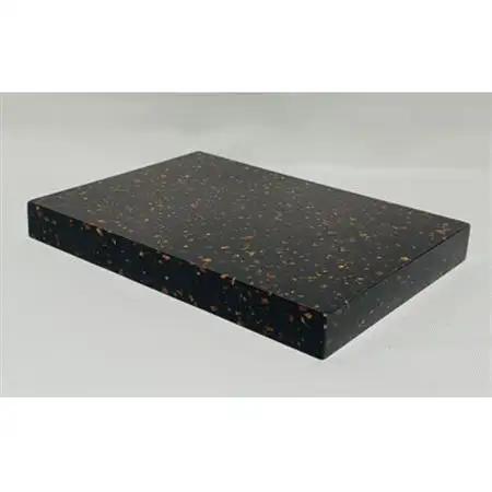 オーディオボード　22cm × 16.2cm × 2.4cm　黒地　茶粒柄　2枚セット_家電製品 TV・オーディオ・カメラ  _【1509481】