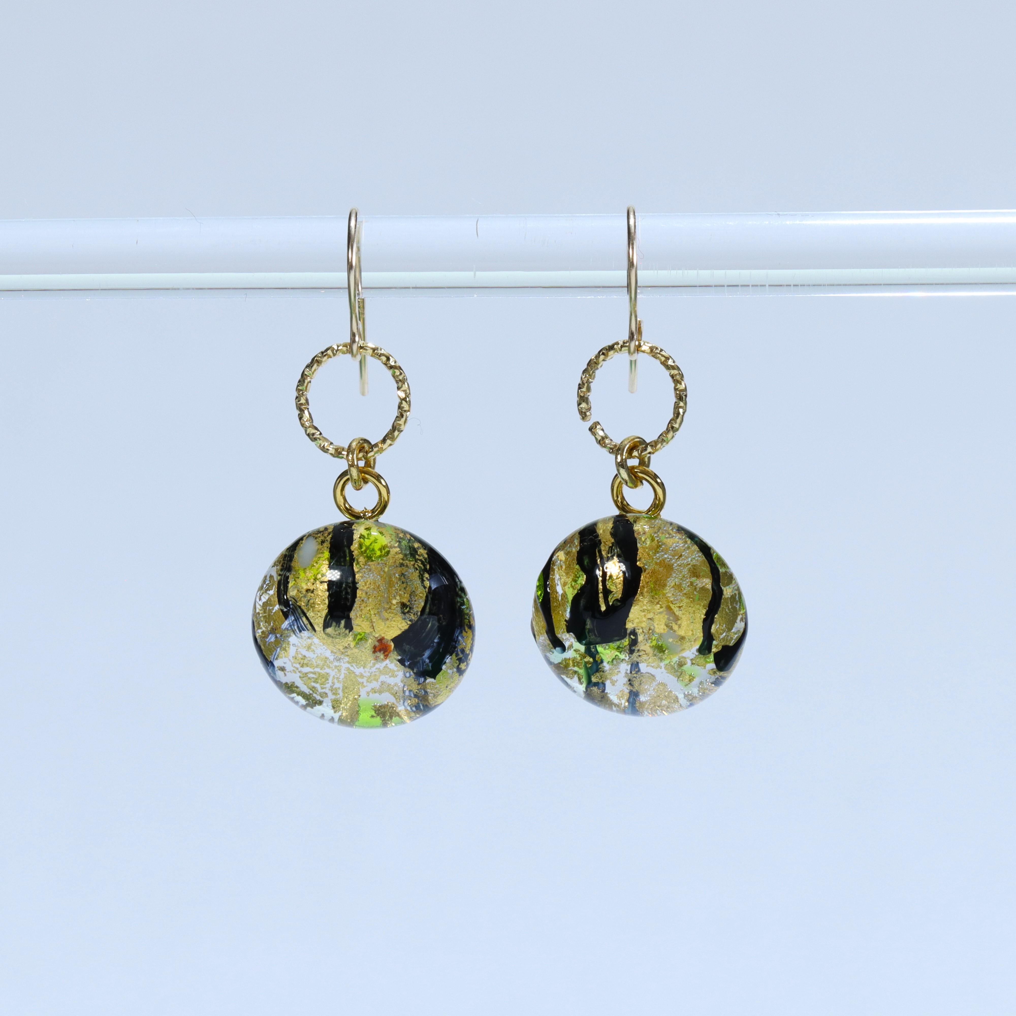 
                  アクセサリー 金彩ピアス（カラー：光琳）【グラスアート黒木】_A0004-017
                