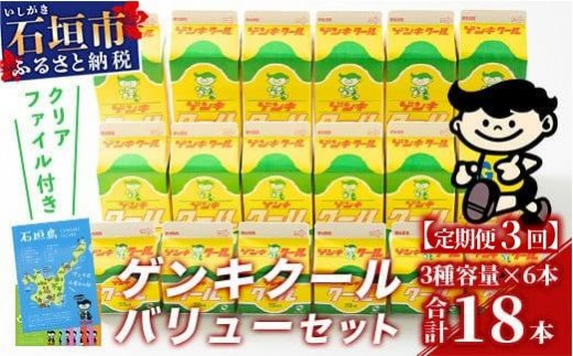 【ふるさと納税限定】【定期便_3回】ゲンキクールバリューセット【八重山ゲンキ乳業】【石垣島のソウルドリンク ゲンキクール】GN-1_3t