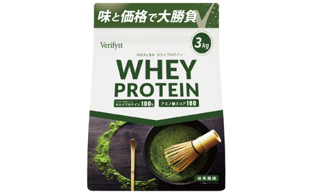 【定期便全4回】【抹茶風味】 Verifystホエイプロテイン3kg プロテイン LF