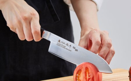 濃州正宗作 ダマスカス三徳包丁