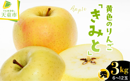 りんご きみと 3kg フルーツ 果物 山形 リンゴ