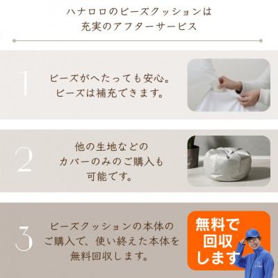 ふるさと納税 岡崎市 ハナロロのビーズクッション シルクレザーオニオン120L カバーセット シルキーシルバー |  | 03
