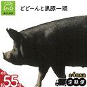 【ふるさと納税】定期便 4回 黒豚一頭 かごしま黒豚さつま 鹿児島県産 黒豚 一頭 まるまる どどーんと かごしま黒豚 豚肉 普通スライス ヒレ ロース 肩 バラ モモ ウデ ウィンナー ミンチ 餃子 ハンバーグ 小分け 真空パック 冷凍 お取り寄せ 南九州市 送料無料