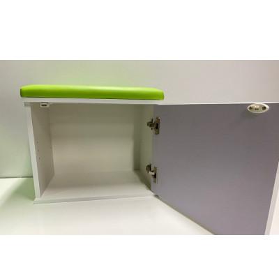 ふるさと納税 静岡市 クッション付きベンチチェスト1人掛け(色おまかせ) |  | 01