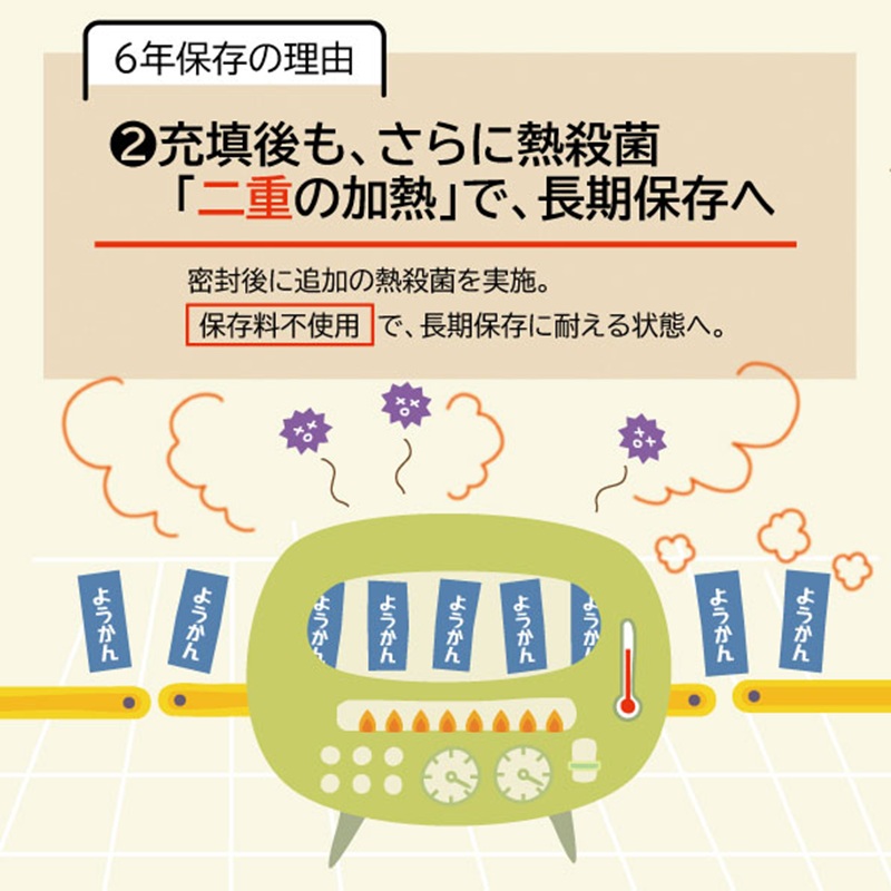 a11-174　災害 備蓄 6年保存 羊羹 3袋45個 防災 保存食 非常食 菓子 焼津