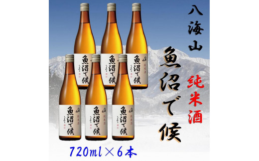 
【魚沼地域限定】純米酒 八海山「魚沼で候」720ml×6(化粧箱付き)
