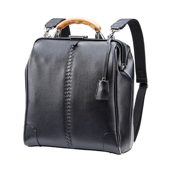 【高島屋選定品】豊岡鞄 YOUTA エルク 3way 縦ダレス (YK3ME) ブラック / 木和田正昭商店 ダレスリュック ダレスバッグ 縦型ショルダー 手持ち リュック A4ファイル対応 14イン