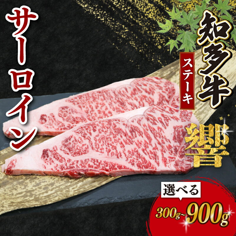 【ふるさと納税】 容量選べる 知多牛 サーロインステーキ 300g～900g 冷凍 知多牛響 ステーキ 小分け パック 約1kg サーロイン 肉 牛肉 ふるさと納税ステーキ ステーキ肉 国産牛肉 国産牛 牛肉 ステーキ おにくふるさと納税牛肉 ふるさと納税肉 国産ステーキ 愛知県 南知多町