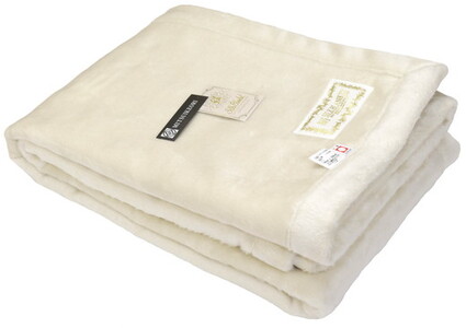 三井毛織 【ロイヤル2】シルク 極めた シルク毛布【四辺もシルク】｜ヘムレス 140×200cm シングルサイズ 日本製