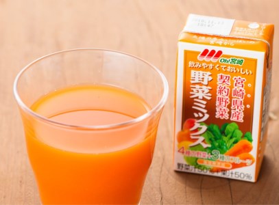 『Oh！宮崎　野菜ミックス』125ml×48本セット【野菜飲料 野菜ジュース ミックスジュース 飲料類 セット ジュース ソフトドリンク】