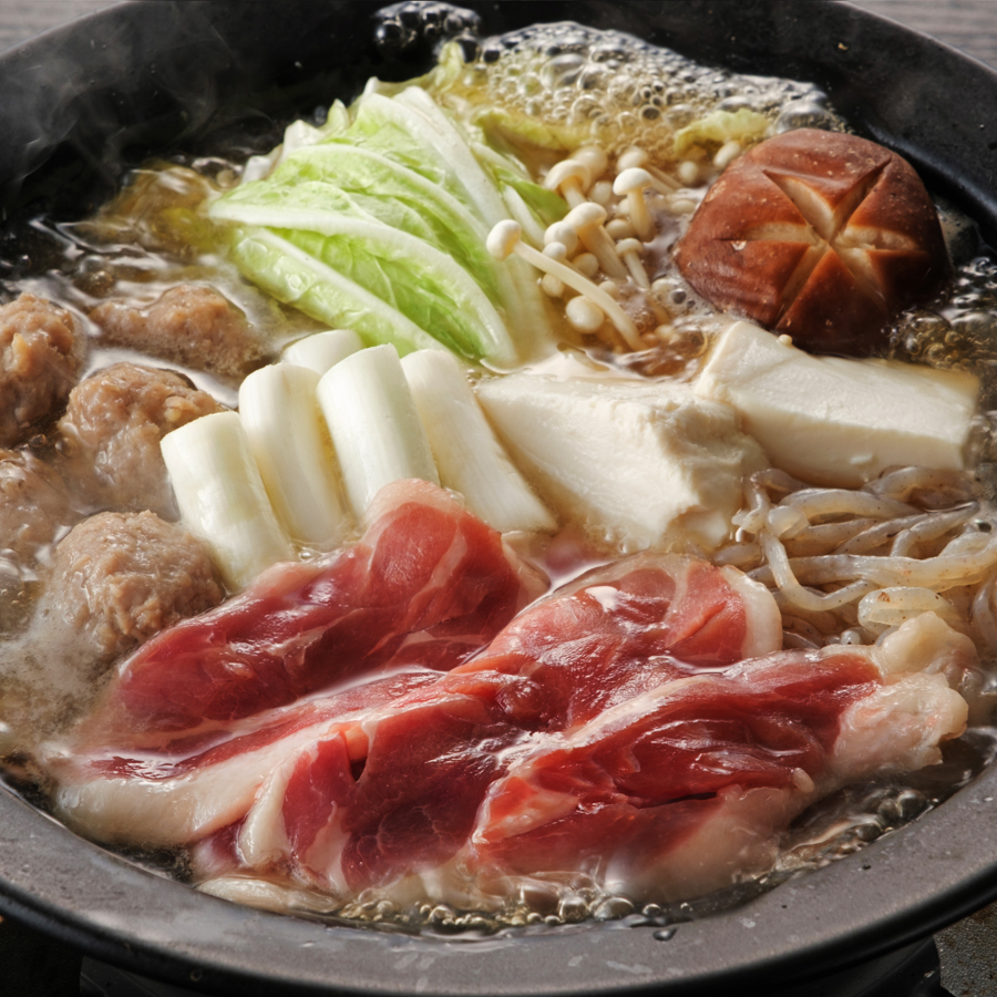 ＜アイガモの谷口＞「但馬鴨鍋」うどん付3～4人前