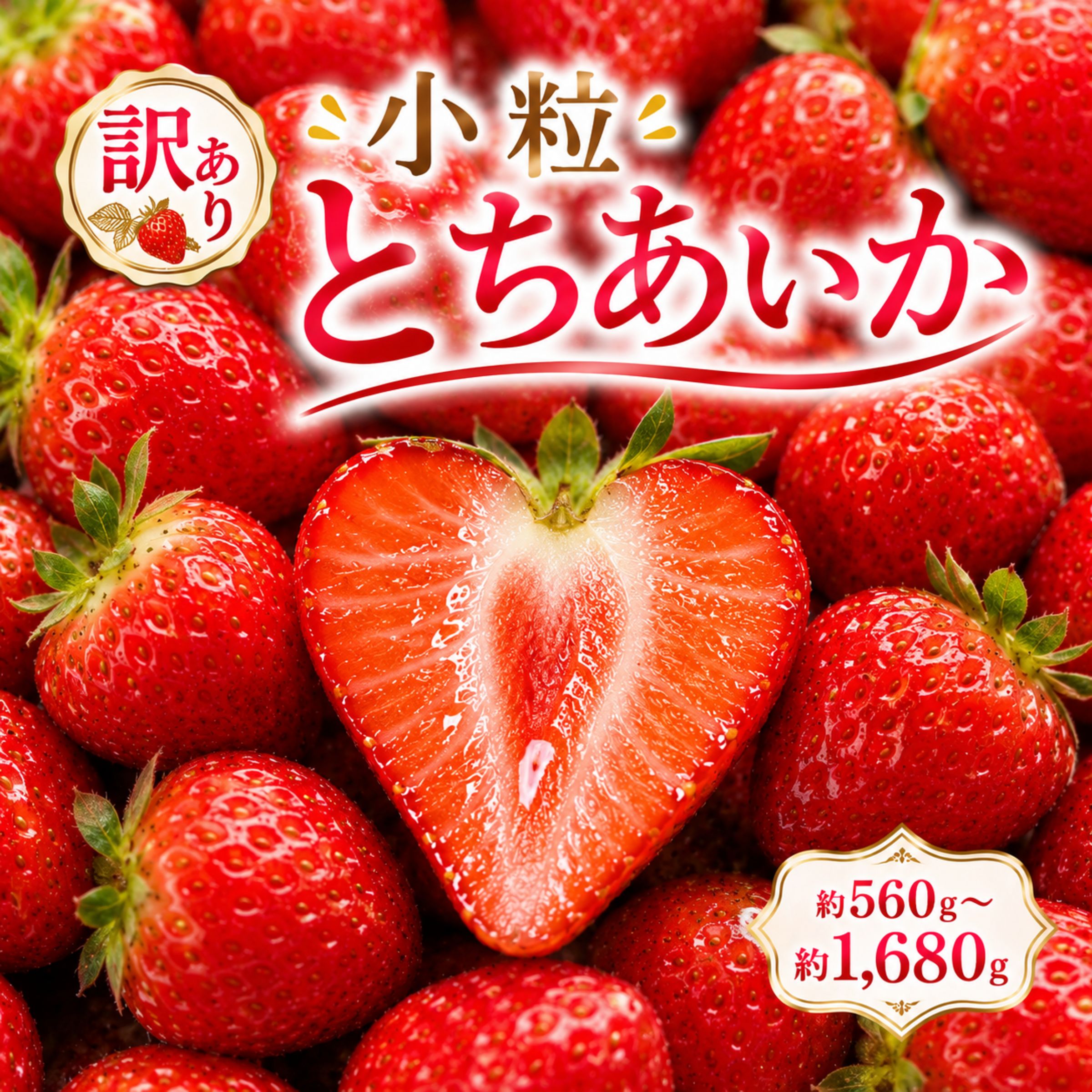 【ふるさと納税】小粒 とちあいか いちご 先行予約 | フルーツ 果物 贈り物 栃木県 真岡市 送料無料