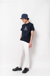 《2》メンズL　ミュージックTシャツ　NAVY