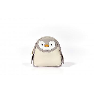 ふるさと納税 長岡京市 ≪本革使用≫ペンギンレザーポーチ小　アニマルポーチ |  | 01