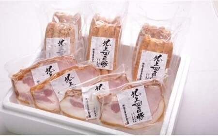 【12ヶ月/定期便】【世界が認めた味】希少豚のロースハム・ウインナー人気詰合せセット  10パック(北上まきさわ工房) 稀少豚使用　北上まきさわ工房　岩手県 北上市 Q0108 肉 豚肉 牛肉 手作り