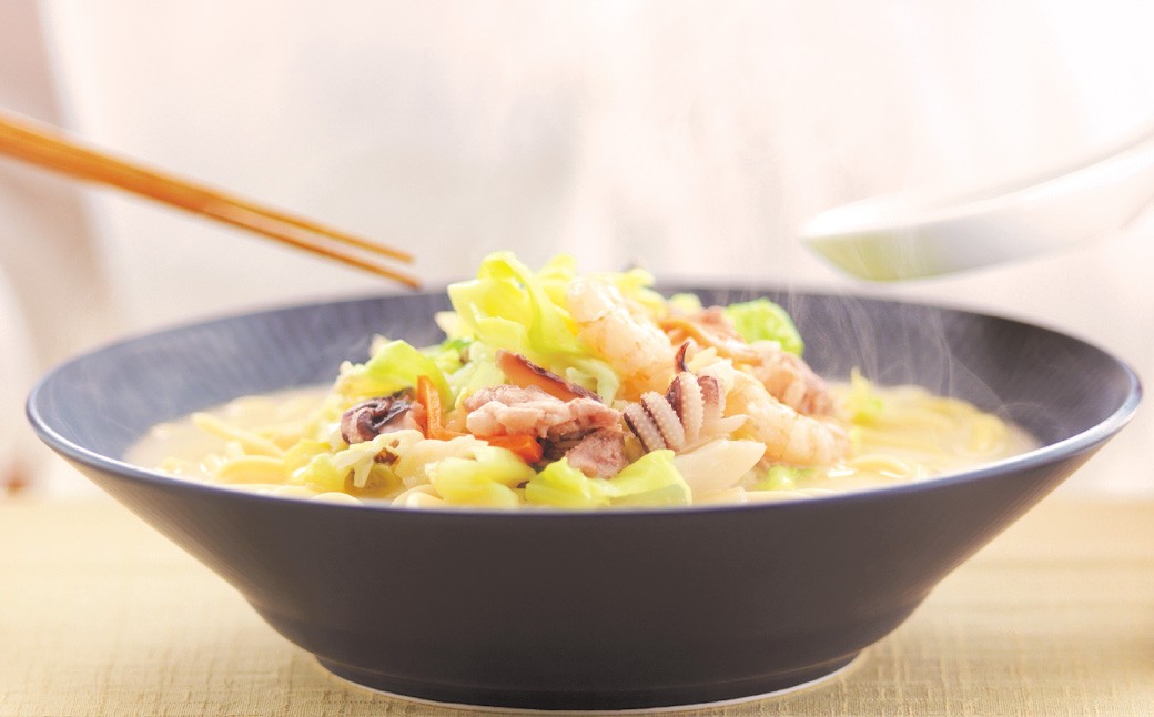 【全6回定期便】具材付き！長崎ちゃんぽん 4人前 350g×4袋 ちゃんぽん チャンポン 麺 具材付き 簡単調理 冷凍 長崎