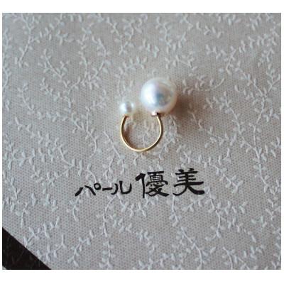 ふるさと納税 志摩市 志摩産 あこや真珠 6.5-7.0mm K18 イヤーカフ