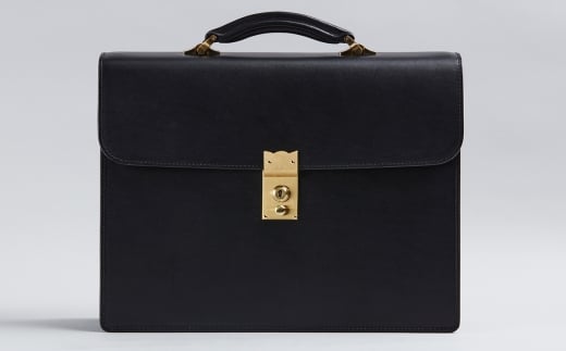 冠式ビジネスバッグ(A4 2気室) ブラック【0969-2-BTL】｜革製品 レザー 国産 [0975]