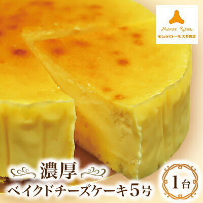 【ふるさと納税】モンテローザ　濃厚ベイクドチーズケーキ5号【配送不可地域：離島】【1066025】