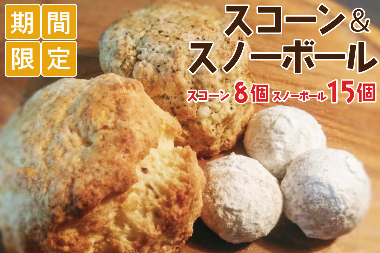 
【一花】【10月発送開始】スコーン＆スノーボール【お菓子 焼き菓子 スイーツ 手土産 厳選素材 贈り物 デザート 水戸市 茨城県 15000円以内】（EU-3）
